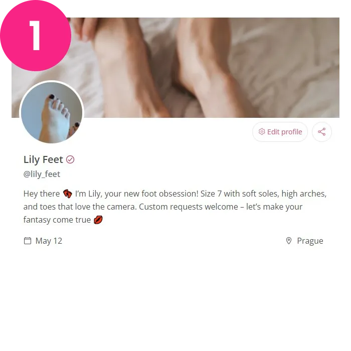 Konto erstellen, um Fußbilder zu verkaufen